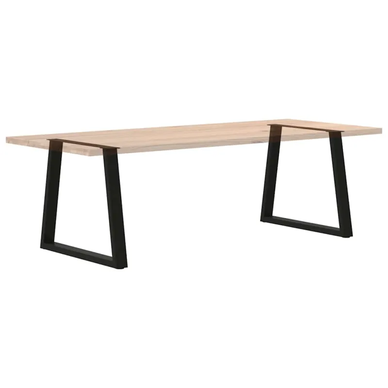 Valgomojo stalo kojelės, V formos, 2 vnt., juodos, 70x(72-73,3) cm, plienas
