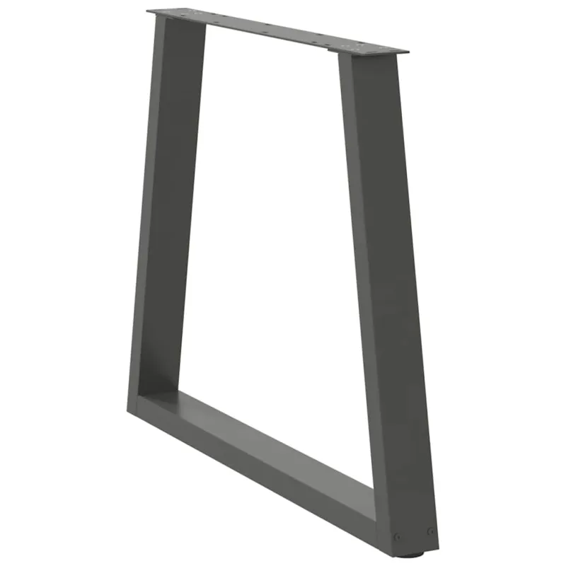 Valgomojo stalo kojos, V formos, 2 vnt., antracito spalvos, 70x(72-73,3) cm, plienas