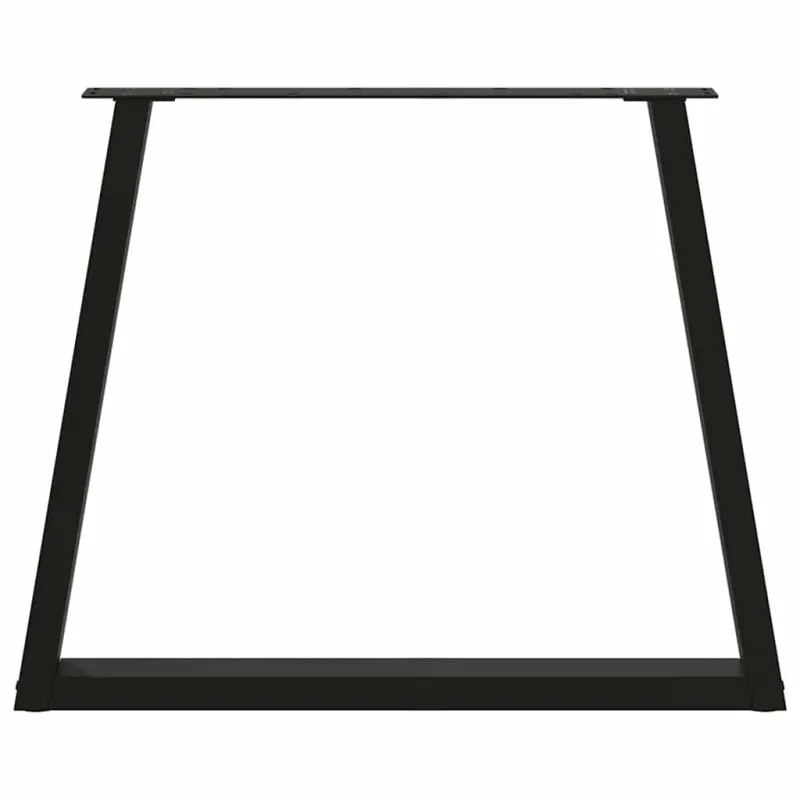 Valgomojo stalo kojelės, V formos, 2 vnt., juodos, 80x(72-73,3) cm, plienas