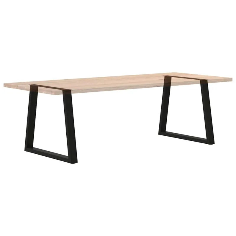 Valgomojo stalo kojelės, V formos, 2 vnt., juodos, 80x(72-73,3) cm, plienas