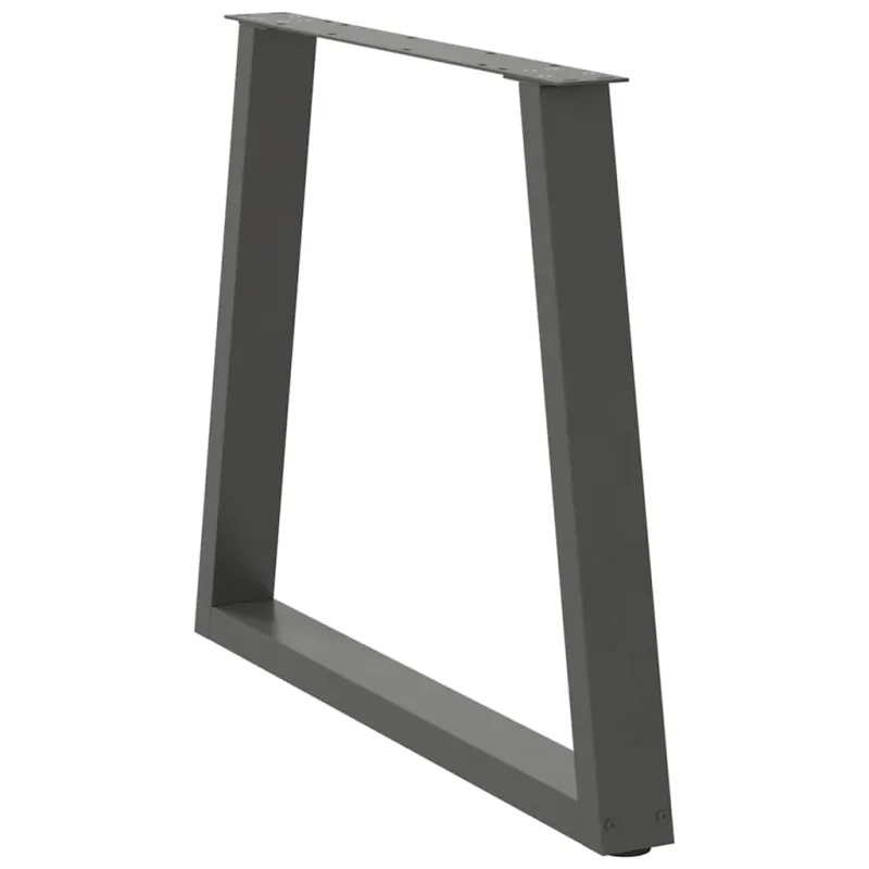 Valgomojo stalo kojos, V formos, 2 vnt., antracito spalvos, 80x(72-73,3) cm, plienas