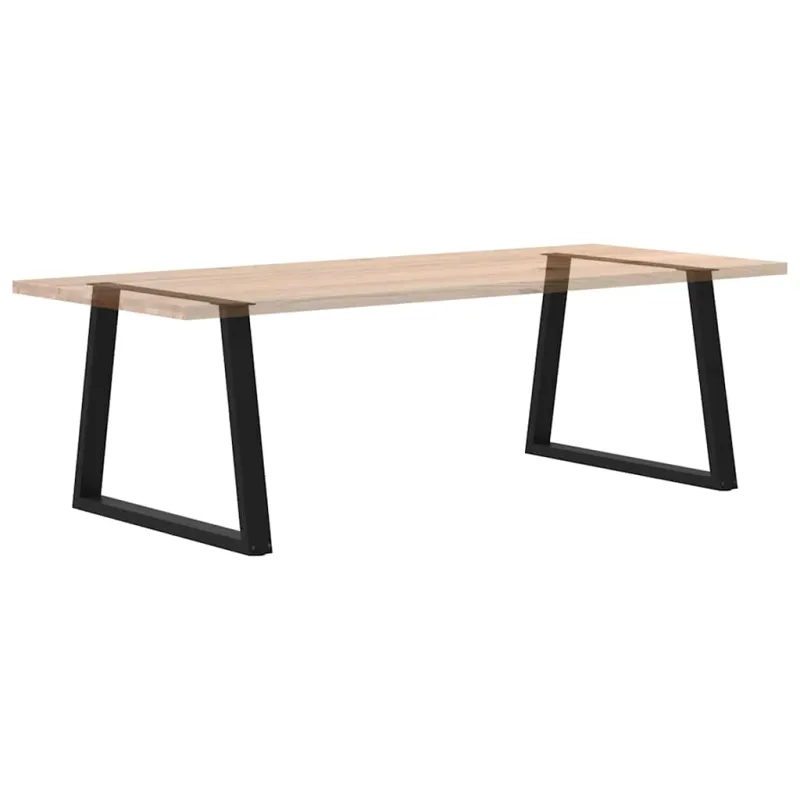 Valgomojo stalo kojelės, V formos, 2 vnt., juodos, 90x(72-73,3) cm, plienas