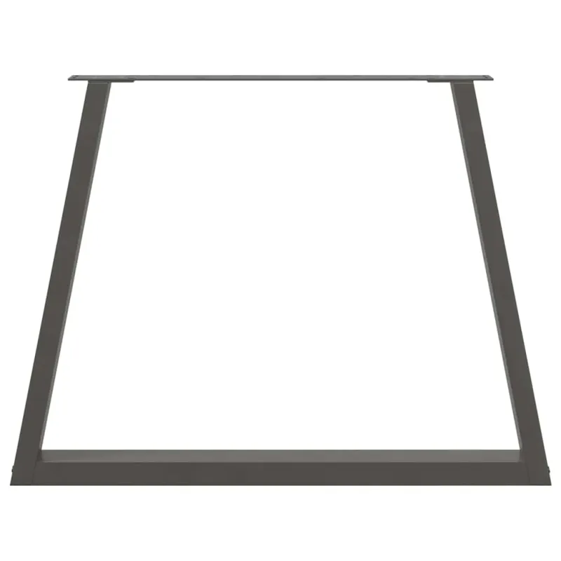 Valgomojo stalo kojos, V formos, 2 vnt., antracito spalvos, 90x(72-73,3) cm, plienas