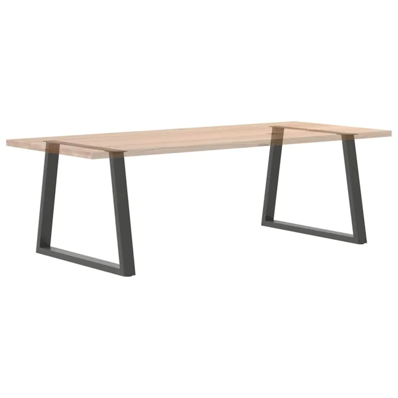 Valgomojo stalo kojos, V formos, 2 vnt., antracito spalvos, 90x(72-73,3) cm, plienas