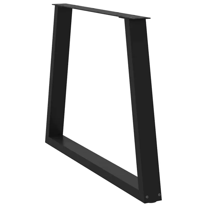 Valgomojo stalo kojos, V formos, 2 vnt., juodos, 100x(72-73,3) cm, plienas