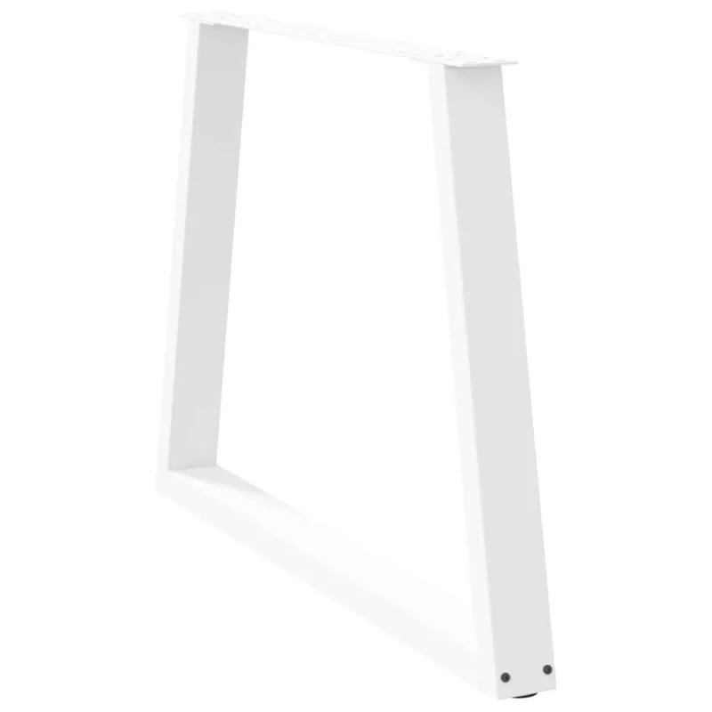 Valgomojo stalo kojelės, V formos, 2 vnt., baltos, 100x(72-73,3) cm, plienas