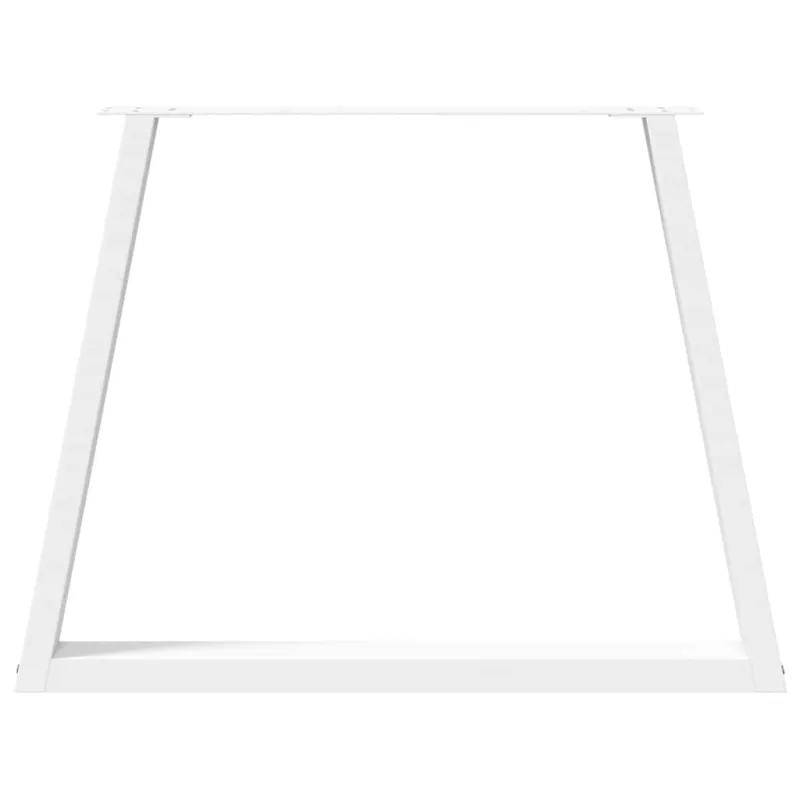 Valgomojo stalo kojelės, V formos, 2 vnt., baltos, 100x(72-73,3) cm, plienas