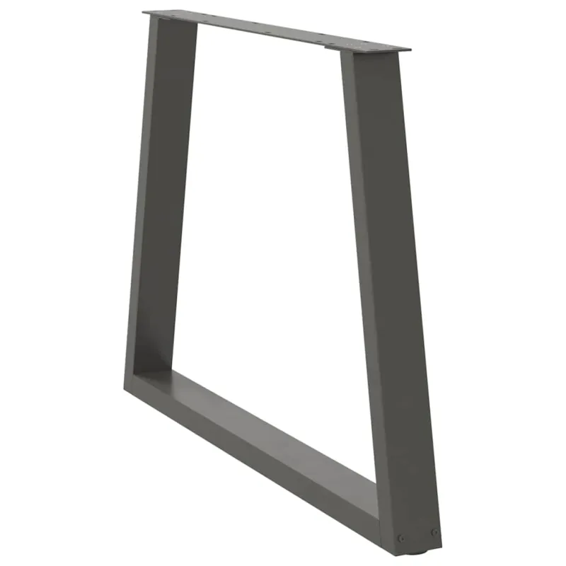 Valgomojo stalo kojos, V formos, 2 vnt., antracito spalvos, 100x(72-73,3) cm, plienas
