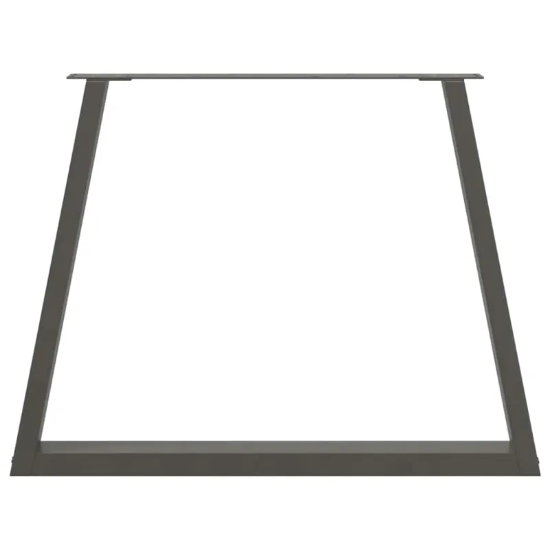 Valgomojo stalo kojos, V formos, 2 vnt., antracito spalvos, 100x(72-73,3) cm, plienas