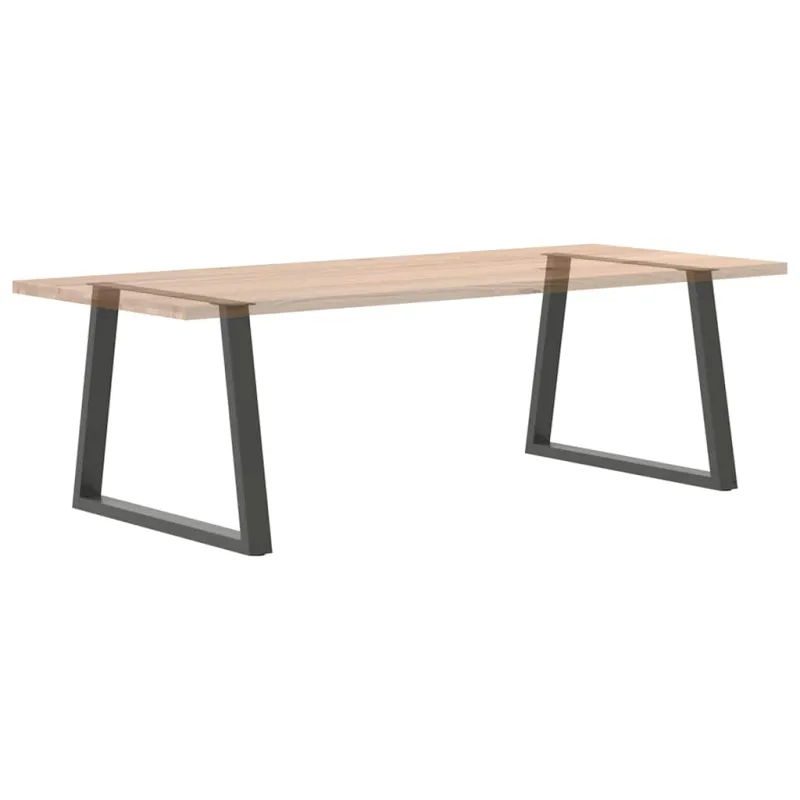 Valgomojo stalo kojos, V formos, 2 vnt., antracito spalvos, 100x(72-73,3) cm, plienas