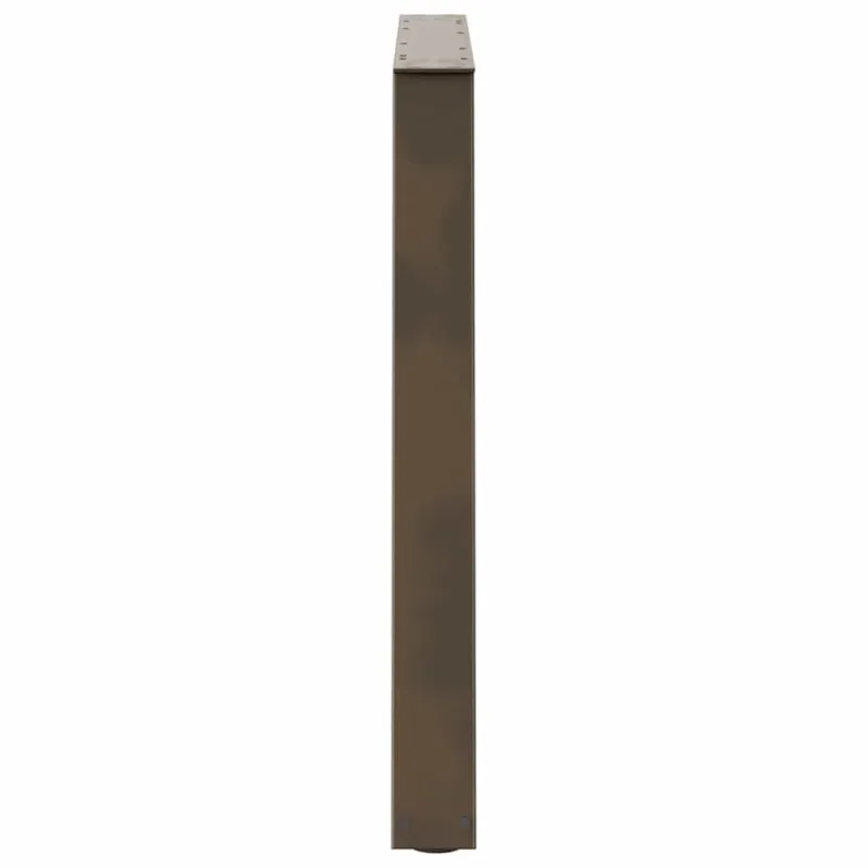 Valgomojo stalo kojelės, V formos, 2 vnt., natūralus plienas, 100 x (72-73,3) cm, plienas