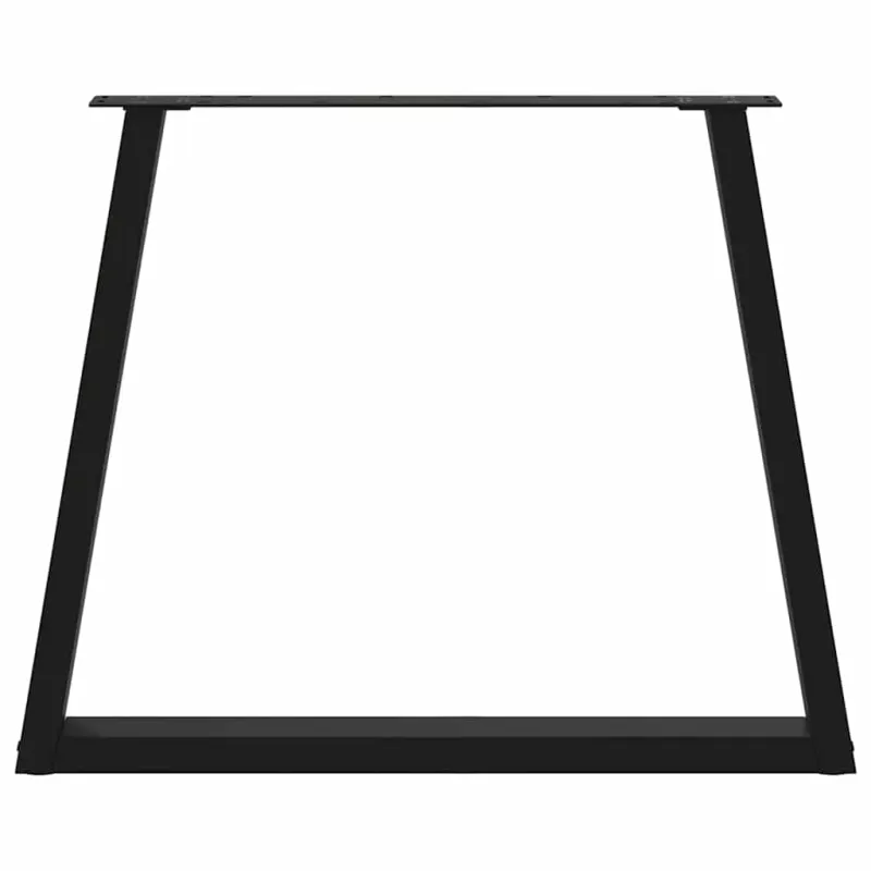 Valgomojo stalo kojos, 3 vnt., juodos, 70x(72-73,3) cm, plienas, V formos