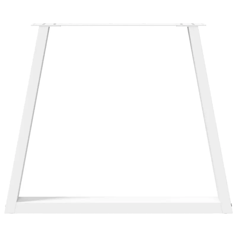 Valgomojo stalo kojelės, 3 vnt., baltos, 70x(72-73,3) cm, plienas, V formos