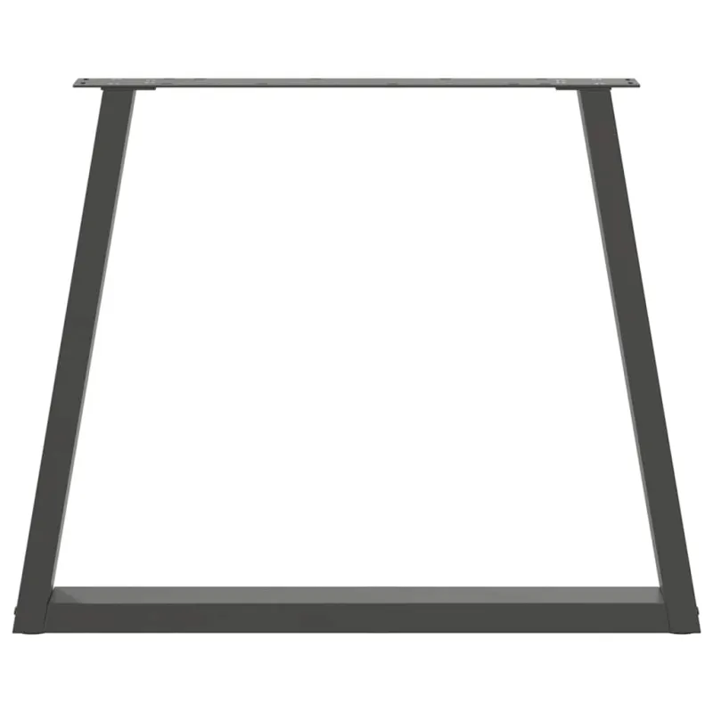 Valgomojo stalo kojos, V formos, 3 vnt., antracito spalvos, 70x(72-73,3) cm, plienas