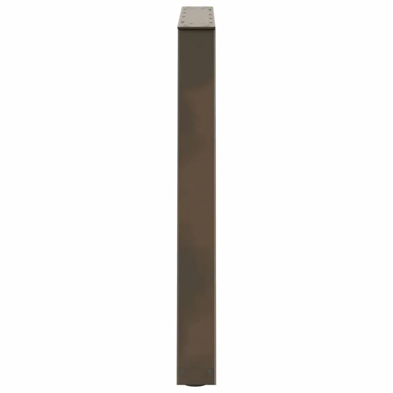 Valgomojo stalo kojelės, V formos, 3 vnt., natūralus plienas, 70x(72-73,3) cm, plienas