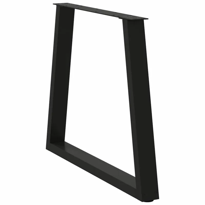Valgomojo stalo kojos, 3 vnt., juodos, 80x(72-73,3) cm, plienas, V formos