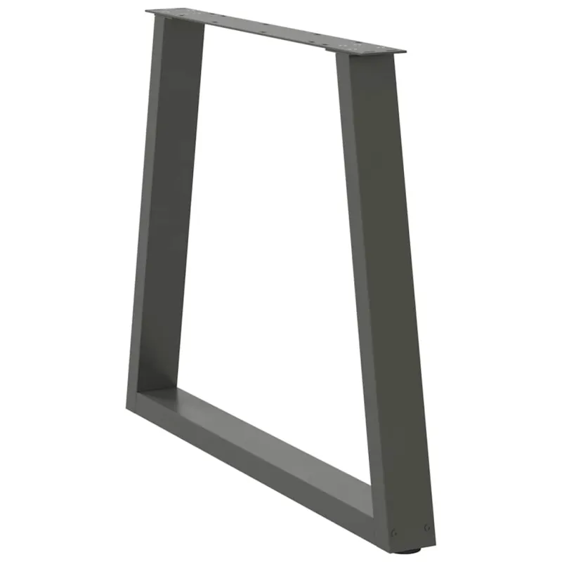 Valgomojo stalo kojos, 3 vnt., antracito spalvos, 80x(72-73,3) cm, plienas, V formos