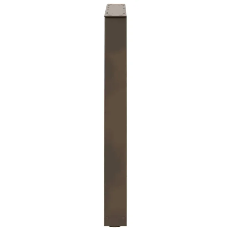 Valgomojo stalo kojelės, V formos, 3 vnt., natūralus plienas, 80x(72-73,3) cm, plienas