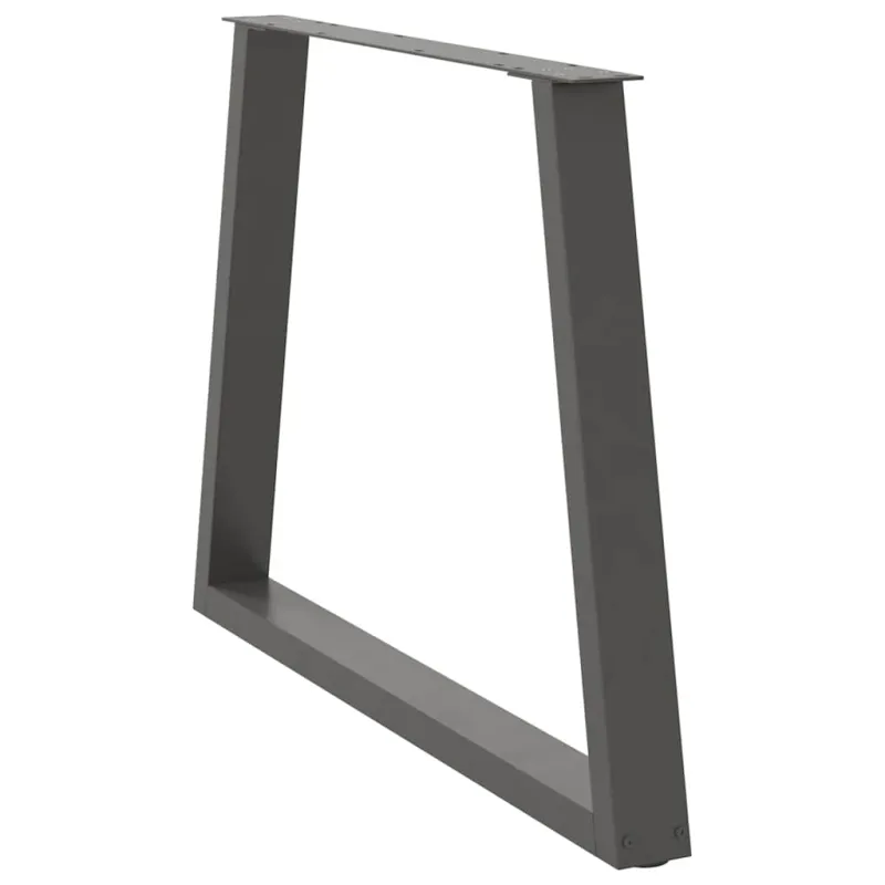 Valgomojo stalo kojos, 3 vnt., antracito spalvos, 90x(72-73,3) cm, plienas