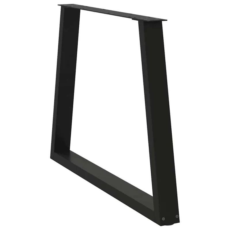 Valgomojo stalo kojos, V formos, 3 vnt., juodos, 100x(72-73,3) cm, plienas