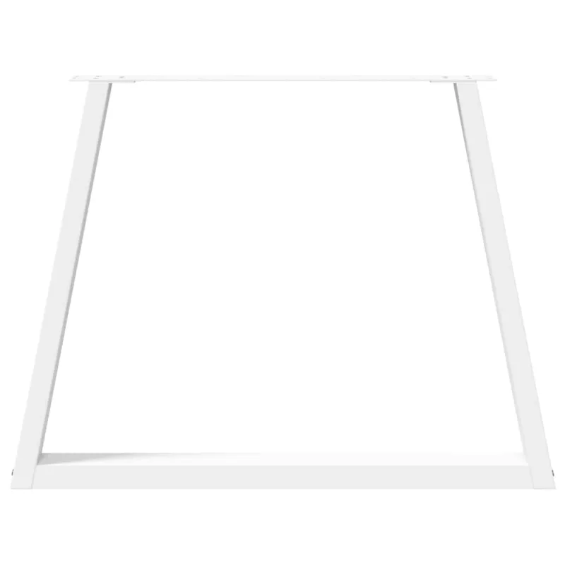 Valgomojo stalo kojelės, V formos, 3 vnt., baltos, 100x(72-73,3) cm, plienas