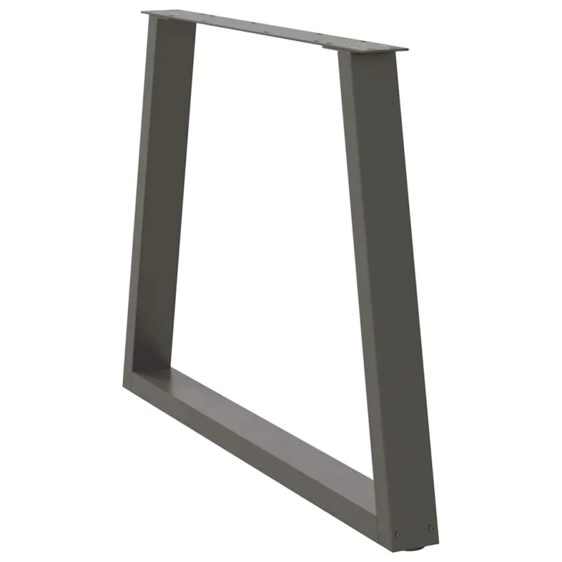 Valgomojo stalo kojos, V formos, 3 vnt., antracito spalvos, 100x(72-73,3) cm, plienas