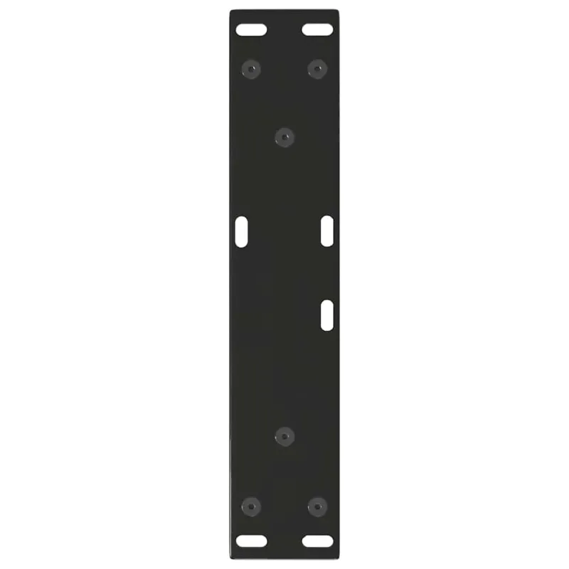 Kavos staliuko kojelės, V formos, 2 vnt., juodos, 30x(30-31,3) cm, plienas