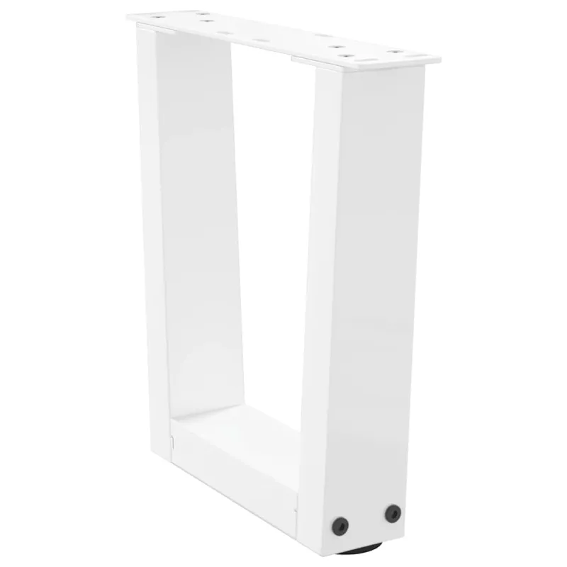 Kavos staliuko kojelės, V formos, 2 vnt., baltos, 30x(30-31,3) cm, plienas