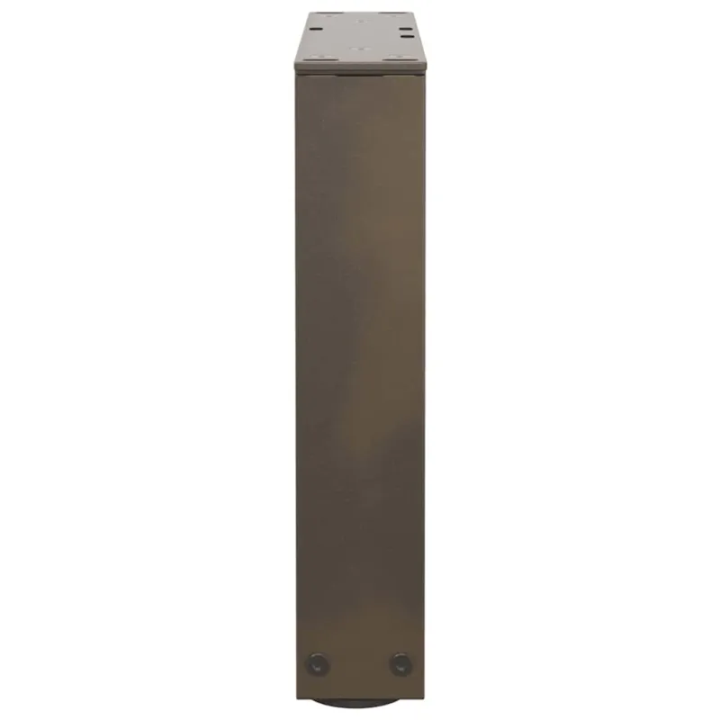 Kavos staliuko kojelės, V formos, 2 vnt., natūralus plienas, 30x(30-31,3) cm, plienas