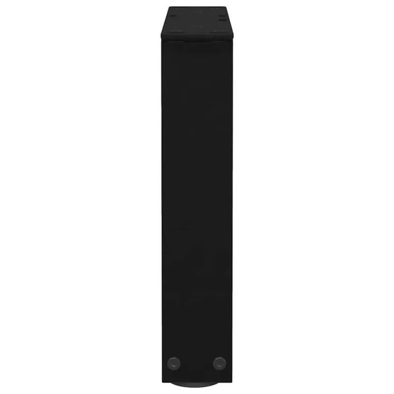 Kavos staliuko kojelės, V formos, 2 vnt., juodos, 40x(30-31,3) cm, plienas