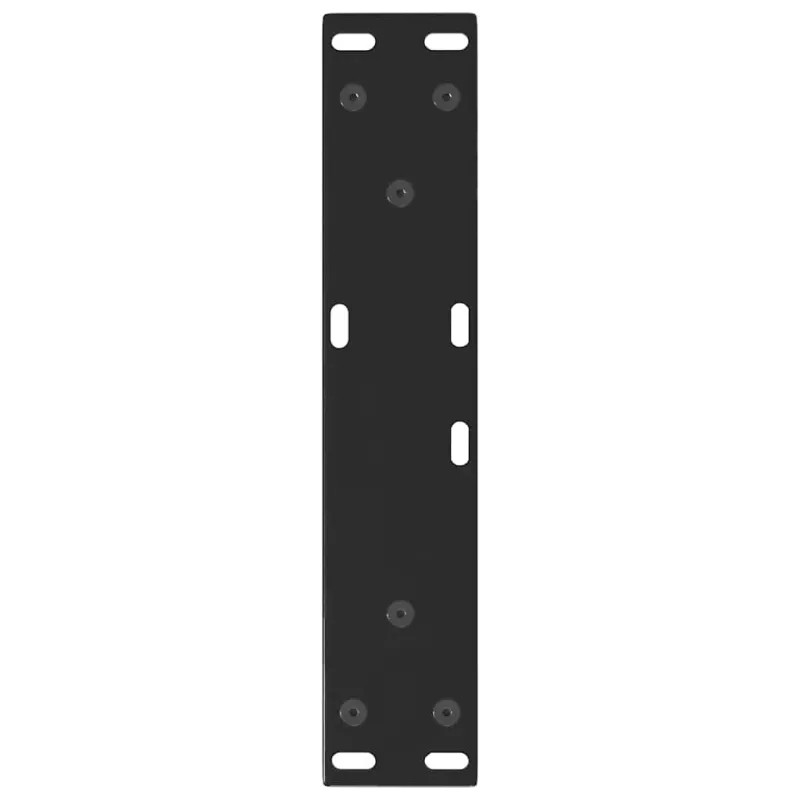 Kavos staliuko kojelės, V formos, 2 vnt., juodos, 40x(30-31,3) cm, plienas