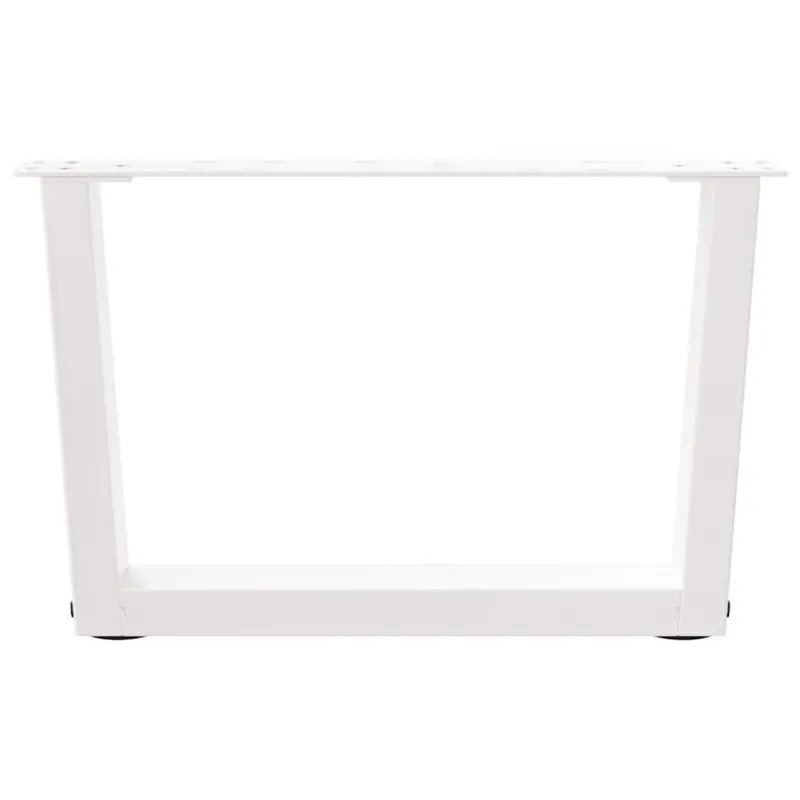 Kavos staliuko kojelės, V formos, 2 vnt., baltos, 50x(30-31,3) cm, plienas