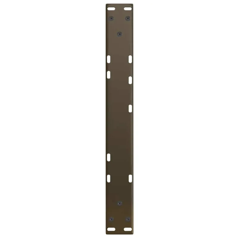 Kavos staliuko kojelės, V formos, 2 vnt., natūralus plienas, 50x(30-31,3) cm, plienas