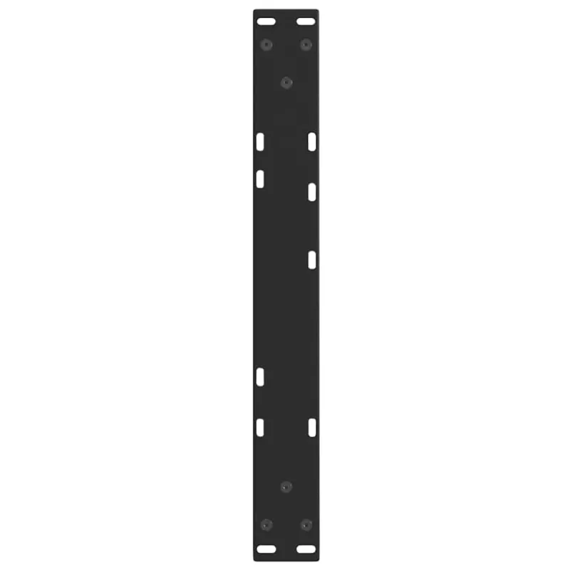 Kavos staliuko kojelės, V formos, 2 vnt., juodos, 60x(30-31,3) cm, plienas