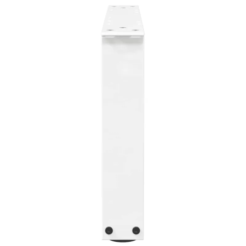 Kavos staliuko kojelės, V formos, 2 vnt., baltos, 60x(30-31,3) cm, plienas