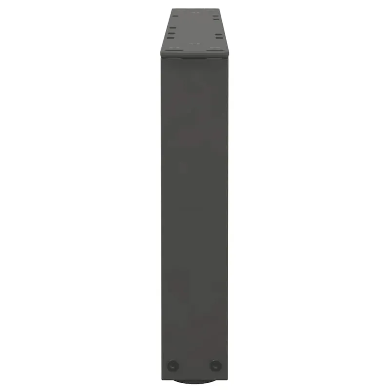 Kavos staliuko kojelės, V formos, 2 vnt., antracito spalvos, 60x(30-31,3) cm, plienas