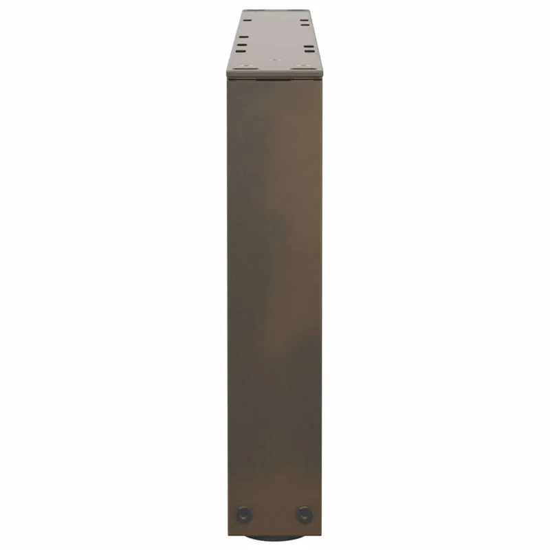 Kavos staliuko kojelės, V formos, 2 vnt., natūralus plienas, 60x(30-31,3) cm, plienas