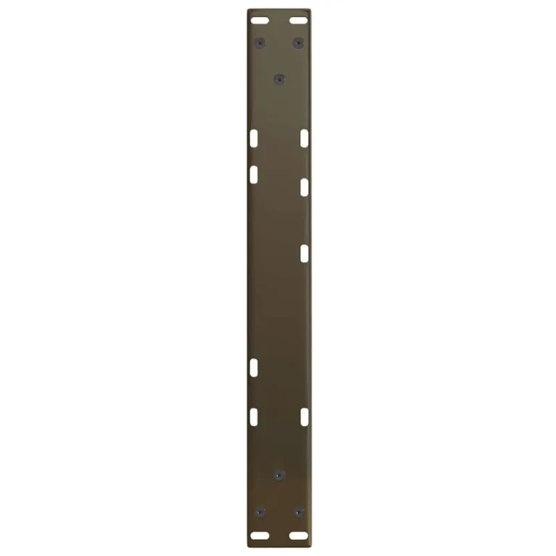Kavos staliuko kojelės, V formos, 2 vnt., natūralus plienas, 60x(30-31,3) cm, plienas