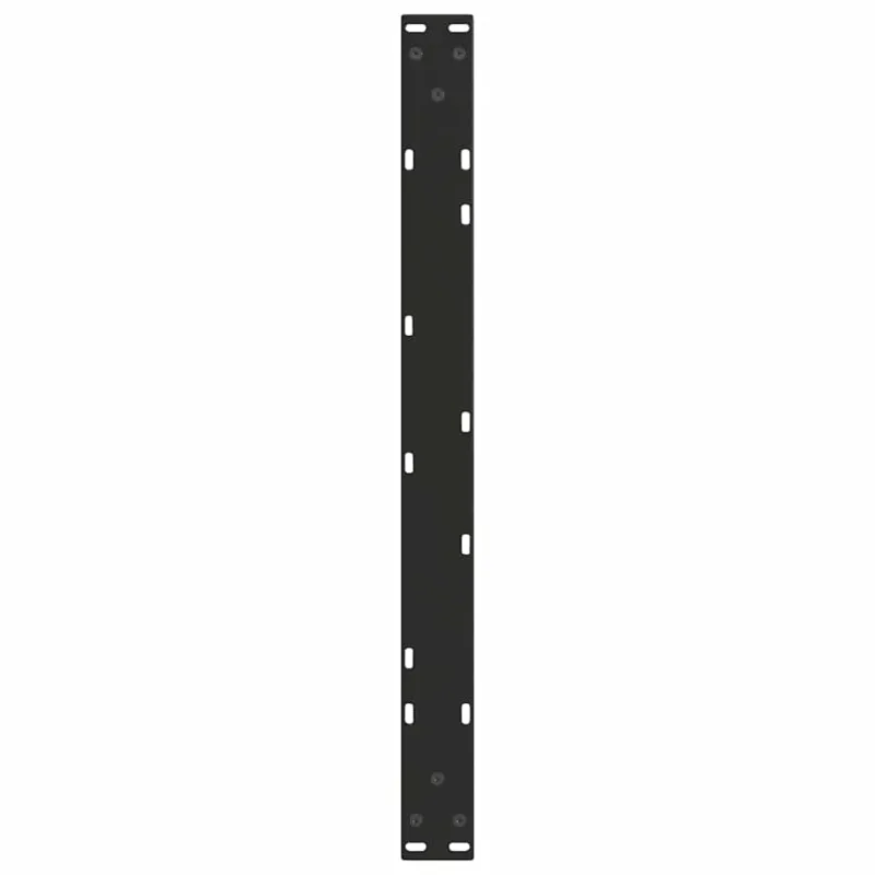 Kavos staliuko kojelės, V formos, 2 vnt., juodos, 70x(30-31,3) cm, plienas