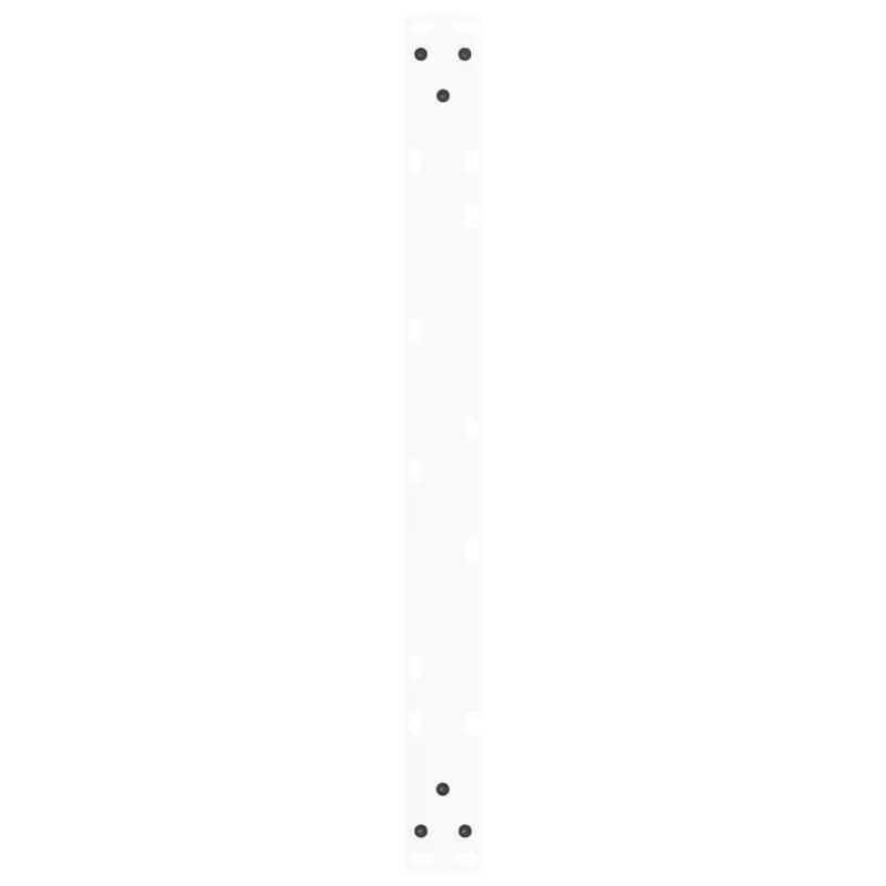 Kavos staliuko kojelės, V formos, 2 vnt., baltos, 70x(30-31,3) cm, plienas