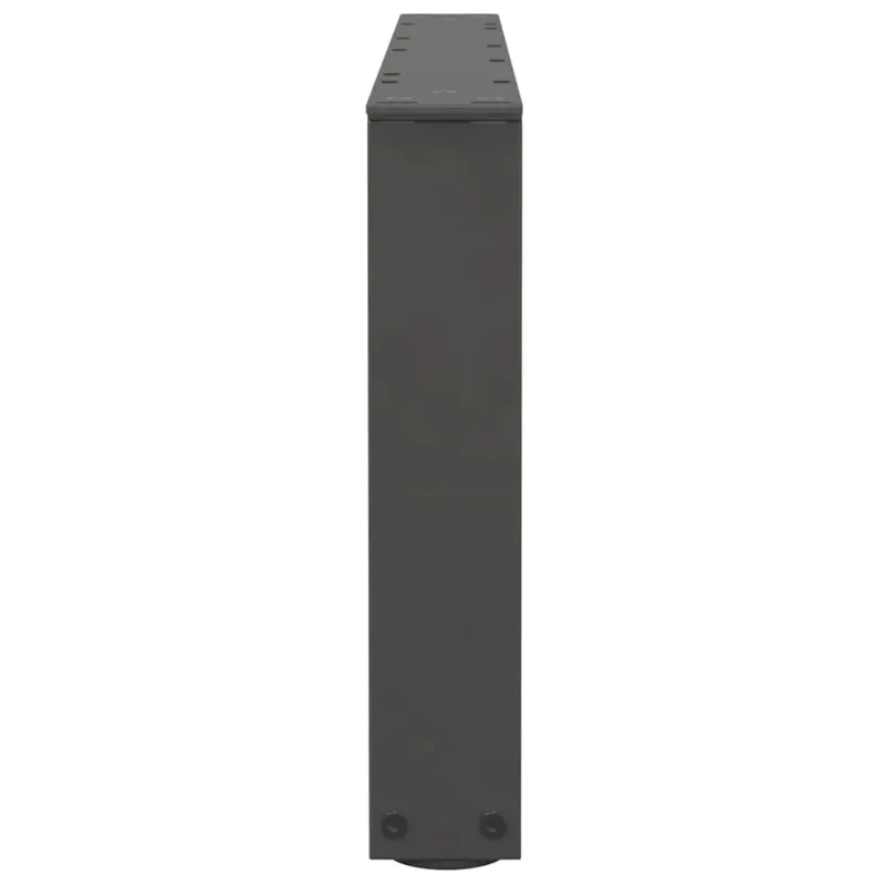 Kavos staliuko kojelės, V formos, 2 vnt., antracito spalvos, 70x(30-31,3) cm, plienas