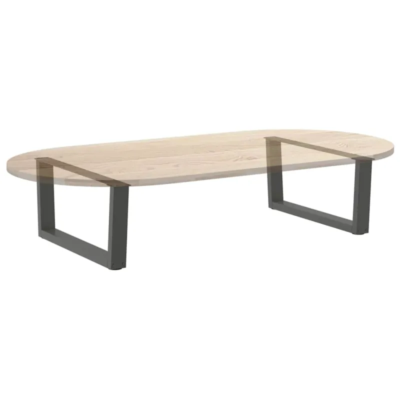 Kavos staliuko kojelės, V formos, 2 vnt., antracito spalvos, 70x(30-31,3) cm, plienas