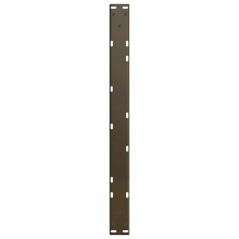 Kavos staliuko kojelės, V formos, 2 vnt., natūralus plienas, 70x(30-31,3) cm, plienas