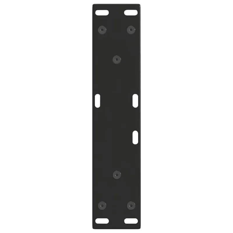Kavos staliuko kojelės, V formos, 2 vnt., juodos, 28x(42-43,3) cm, plienas