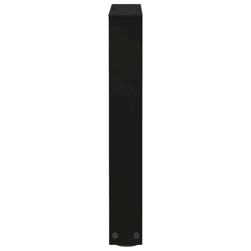 Kavos staliuko kojelės, V formos, 2 vnt., juodos, 38x(42-43,3) cm, plienas