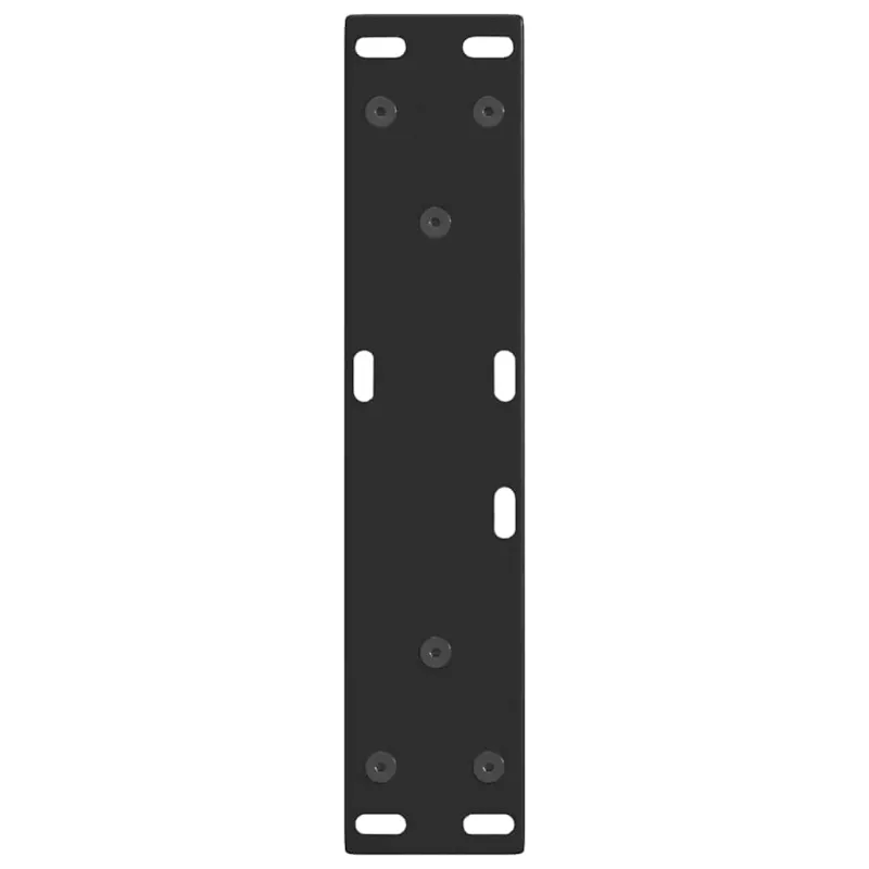 Kavos staliuko kojelės, V formos, 2 vnt., juodos, 38x(42-43,3) cm, plienas