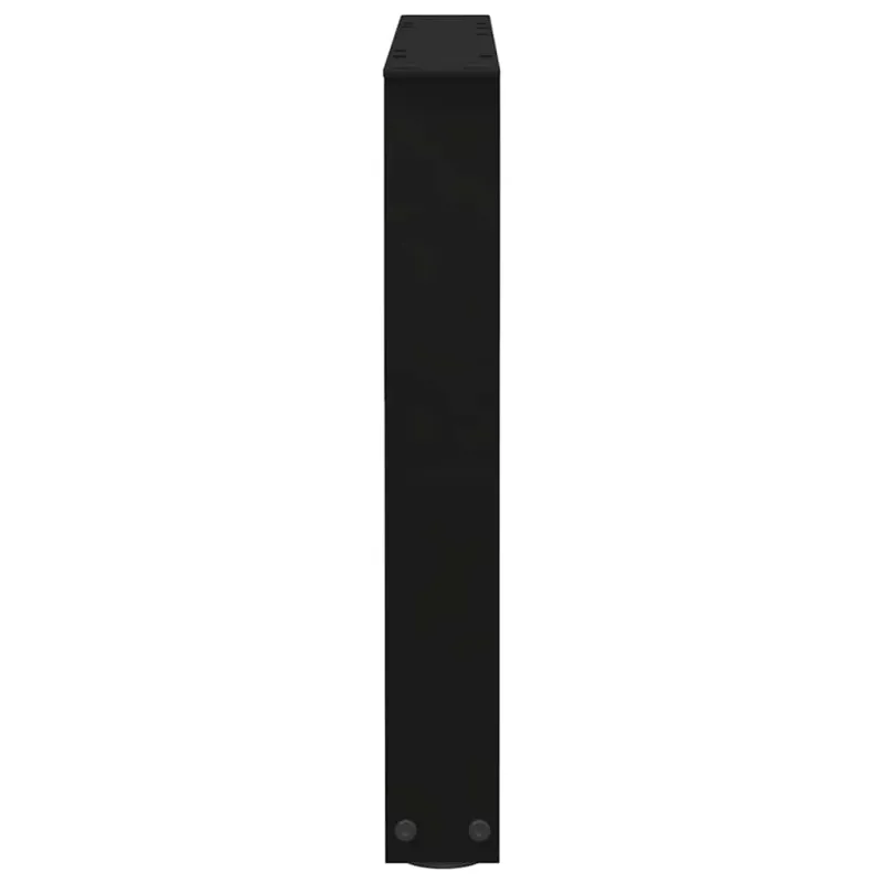 Kavos staliuko kojelės, V formos, 2 vnt., juodos, 50x(42-43,3) cm, plienas