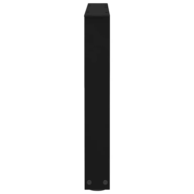 Kavos staliuko kojelės, V formos, 2 vnt., juodos, 60x(42-43,3) cm, plienas