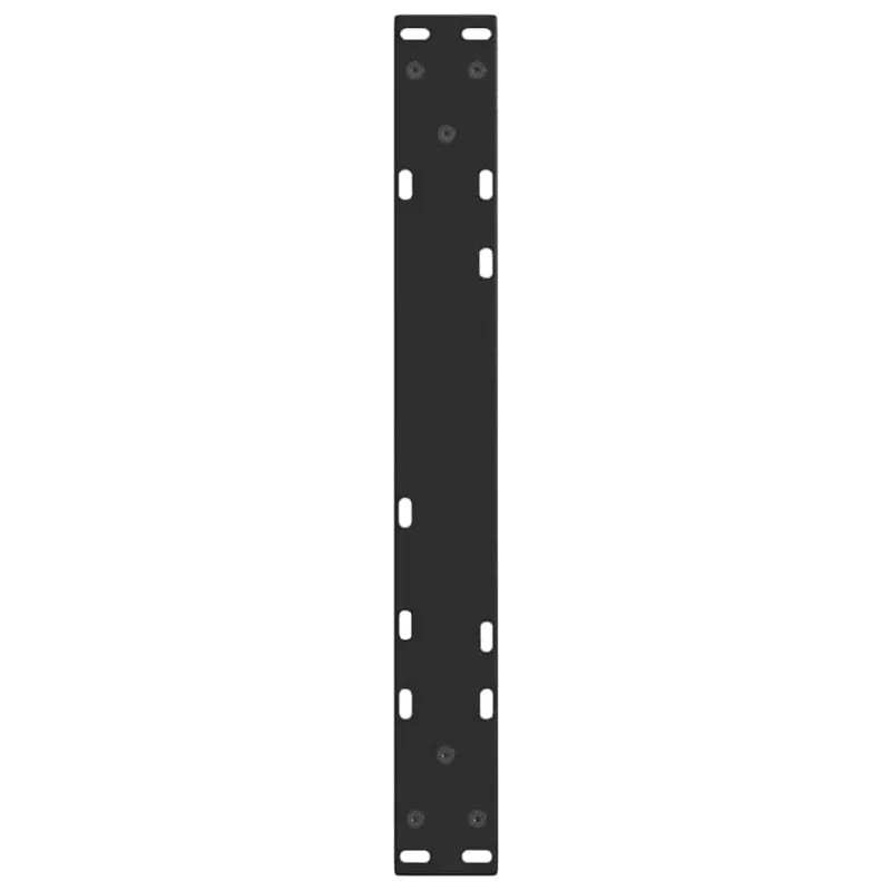 Kavos staliuko kojelės, V formos, 2 vnt., juodos, 60x(42-43,3) cm, plienas