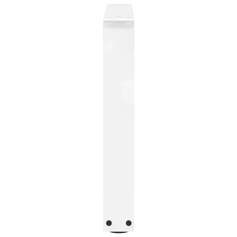 Kavos staliuko kojelės, V formos, 2 vnt., baltos, 60x(42-43,3) cm, plienas